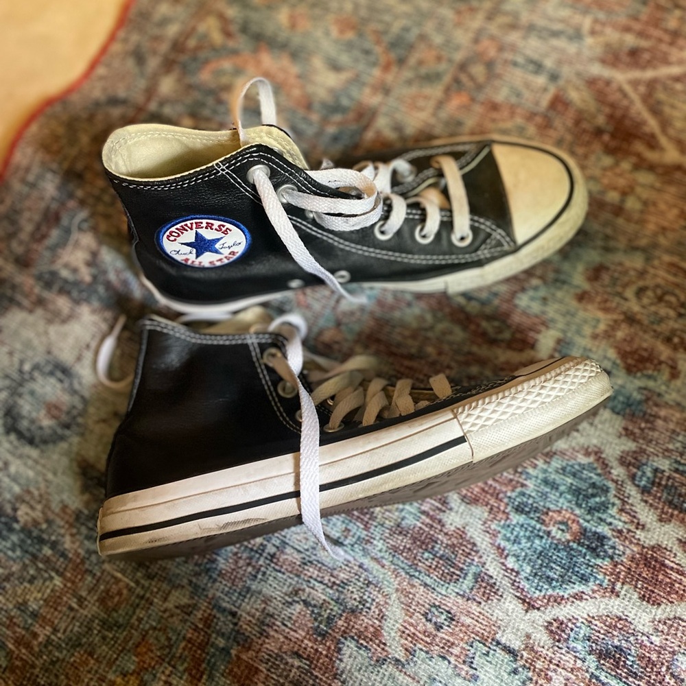 Leather Converse Hightop